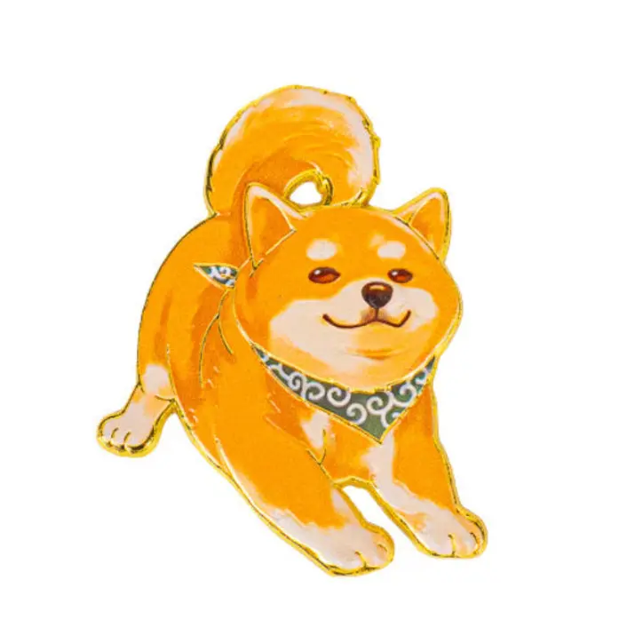 Japanilainen metallinen Shiba Inu -magneetti