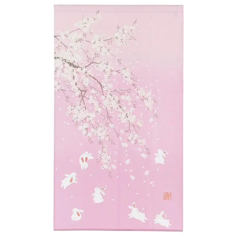 Japanilainen Noren Sakura Usagi