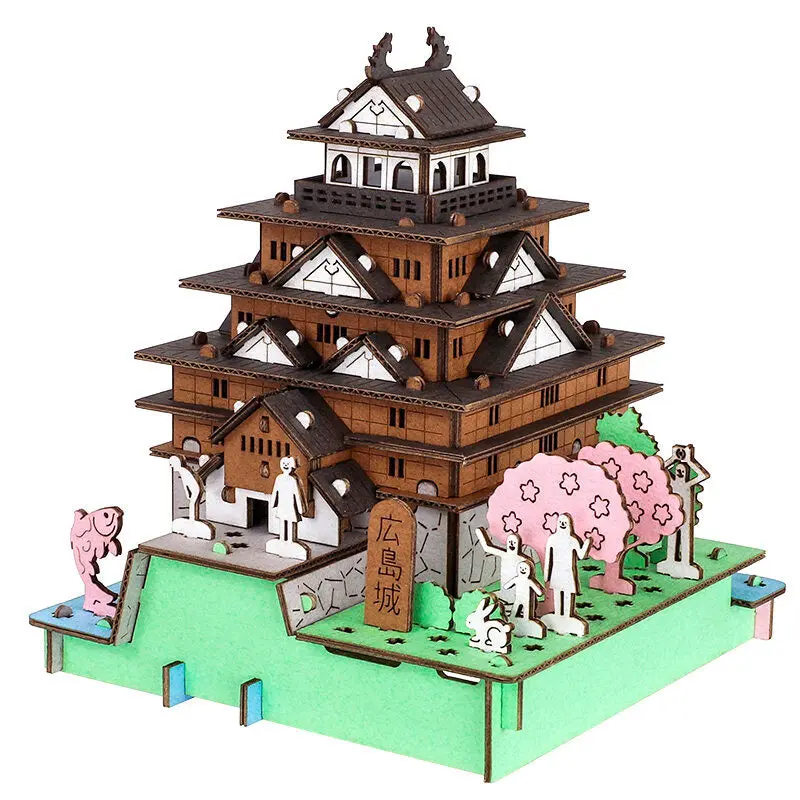 Japanilainen pienoismalli - Hiroshiman linna