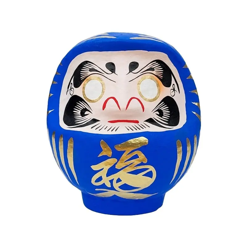 Japanilainen sininen Daruma - 9-15 cm