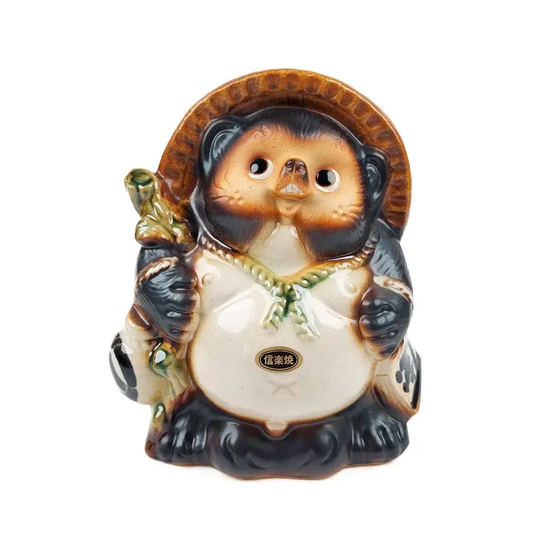 Japanilainen Tanuki-patsaan pienoispatsaan 17 cm