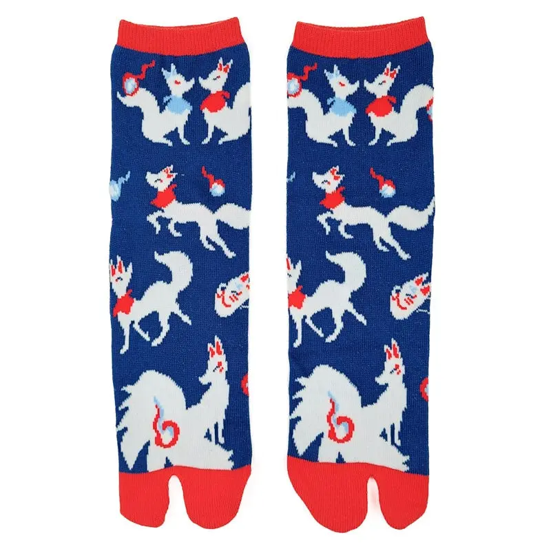 Japanilaiset Kitsune-sukat