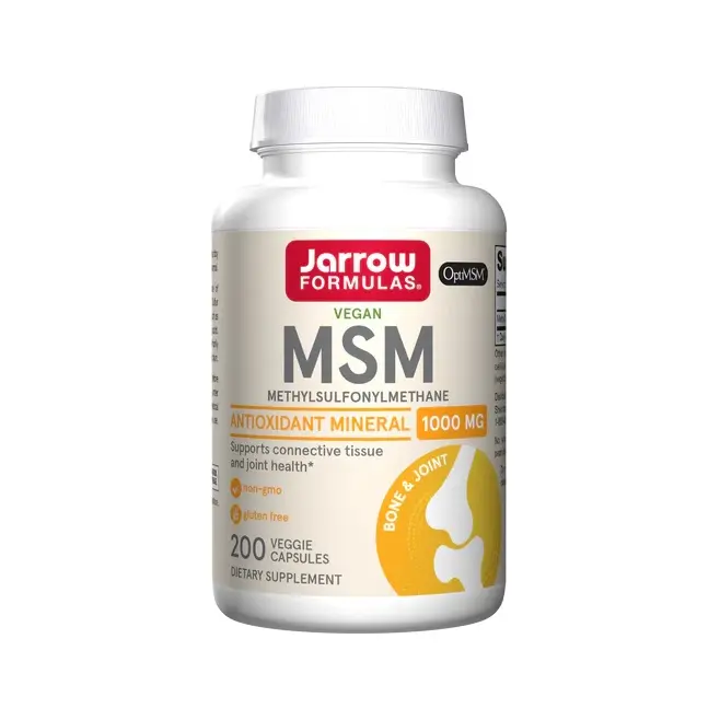 Jarrow Formulas MSM (Methyl-Sulfonyl-Methane) 1000 mg 200 kapselit