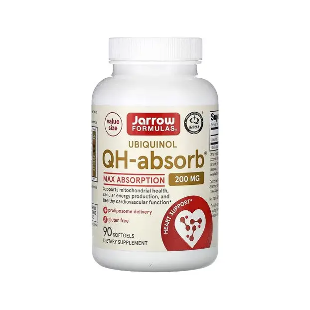 Jarrow Formulas Ubiquinol QH-absorb 200 mg 90 kapselit