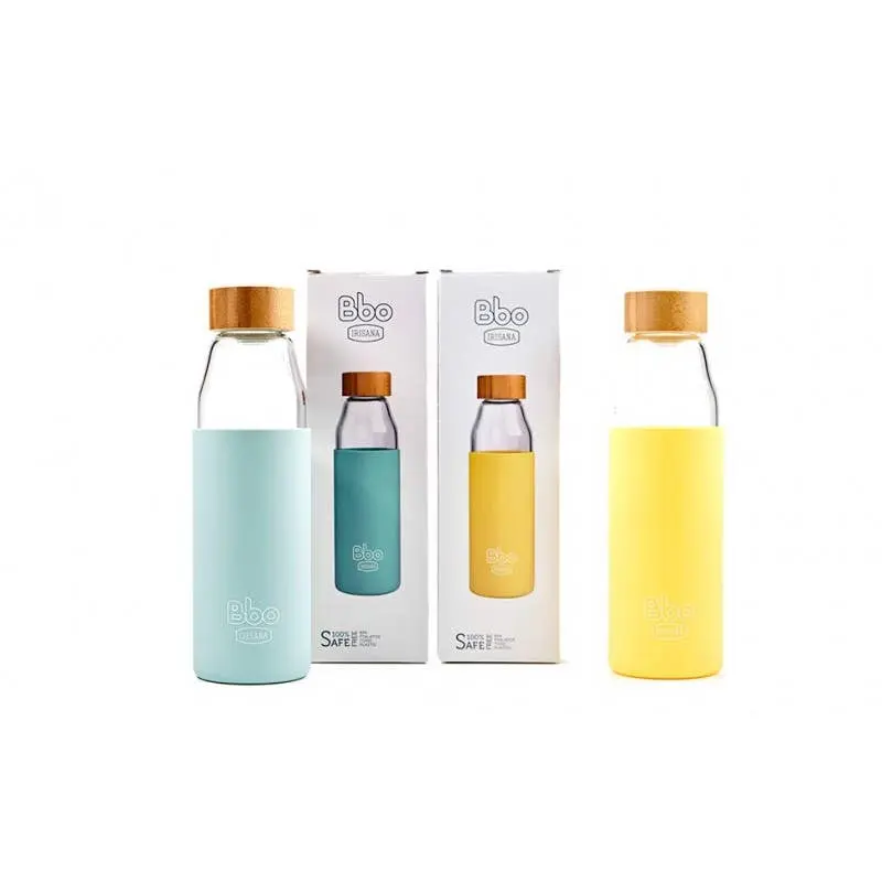 Juomapullo Borosilikaattilasia 500ml - Sininen