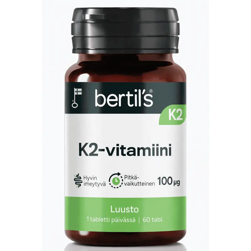 K2-vitamiini 100µg 60 tabl, Bertil's