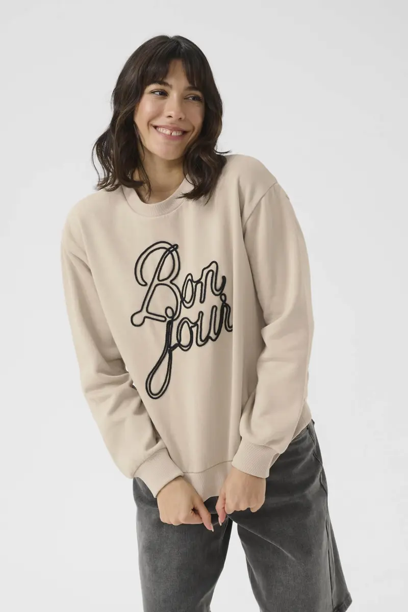 Kaffe KAberta collegepaita, beige
