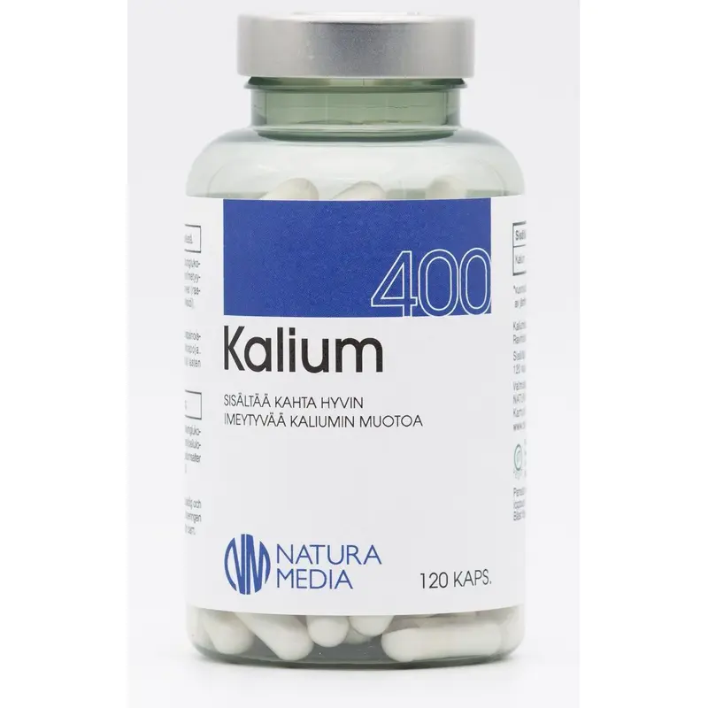 Kalium 400mg 120 kaps, Natura Media