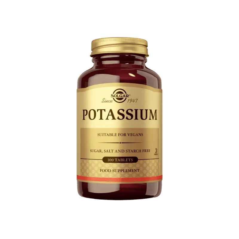 Kalium Glukonaatti 99mg Potassium 100 tabl, Solgar