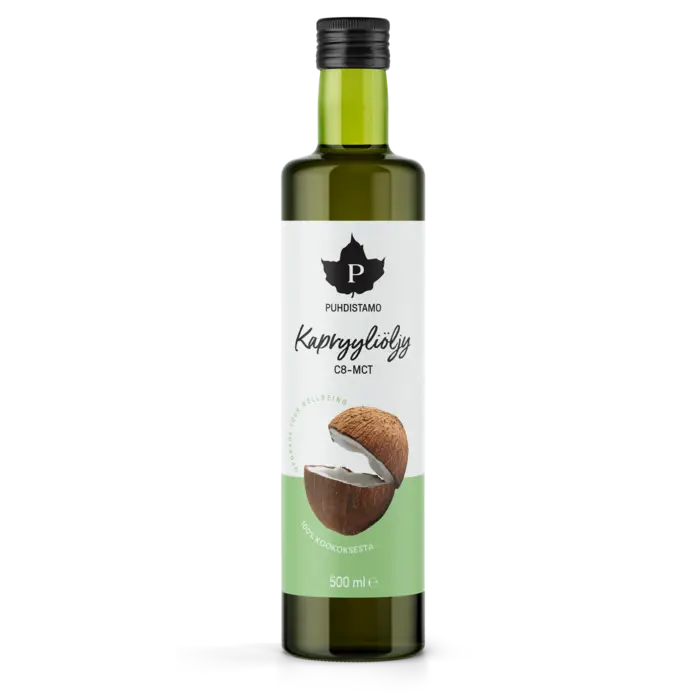 Kapryyliöljy, iso pullo, 500 ml