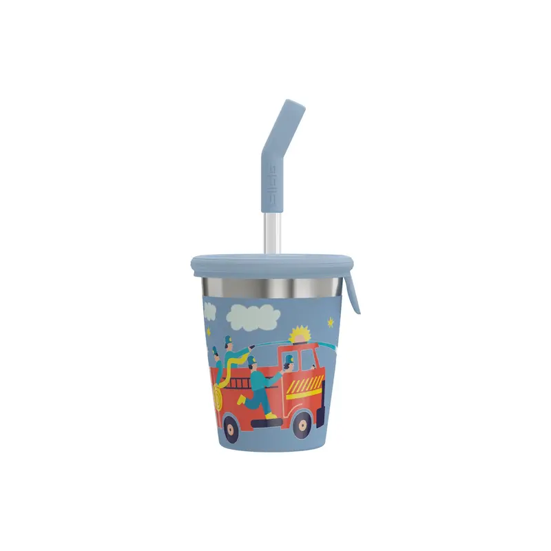 Kids Straw Cup - lasten pillimuki Pompier 0.35L
