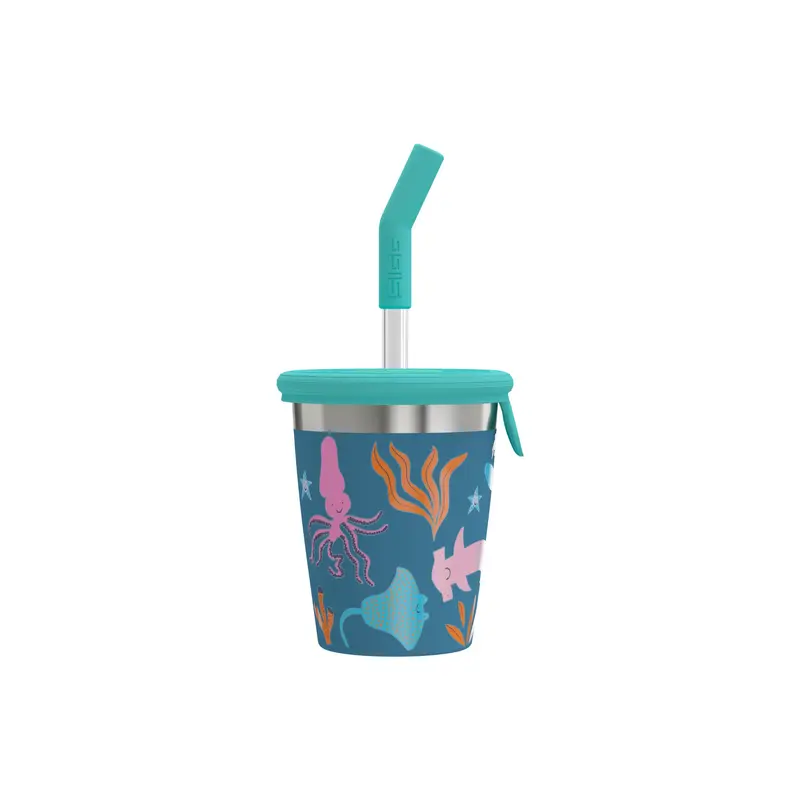 Kids Straw Cup - lasten pillimuki sininen 0.35L