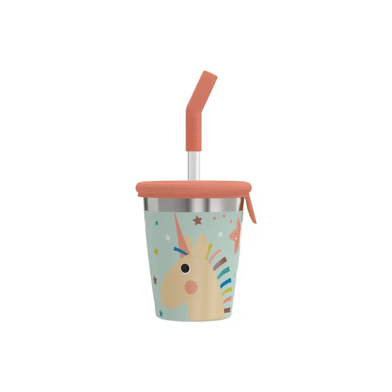 Kids Straw Cup - lasten pillimuki Unistar 0.35L