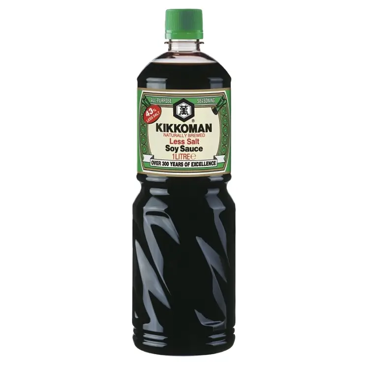 KIKKOMAN, SOY SAUCE LESS SALT 1L