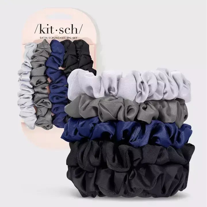 Kitsch Satin Petite Scrunchies 5kpl