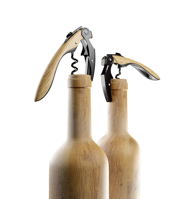 Koala High Tech double lever korkkiruuvi tammijäljitelmä