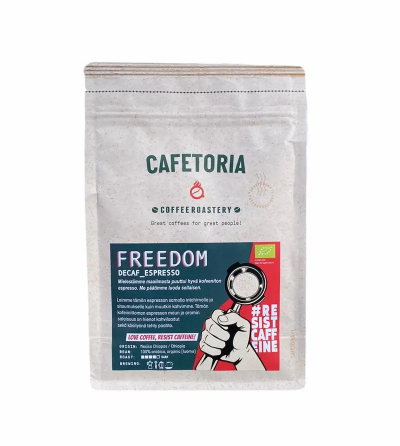 Kofeiiniton kahvipapu, Freedom Espresso, 250 g