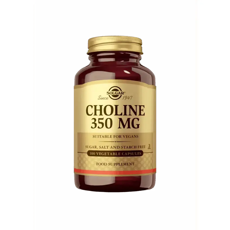Koliini 350 mg (Choline)100 kaps , Solgar