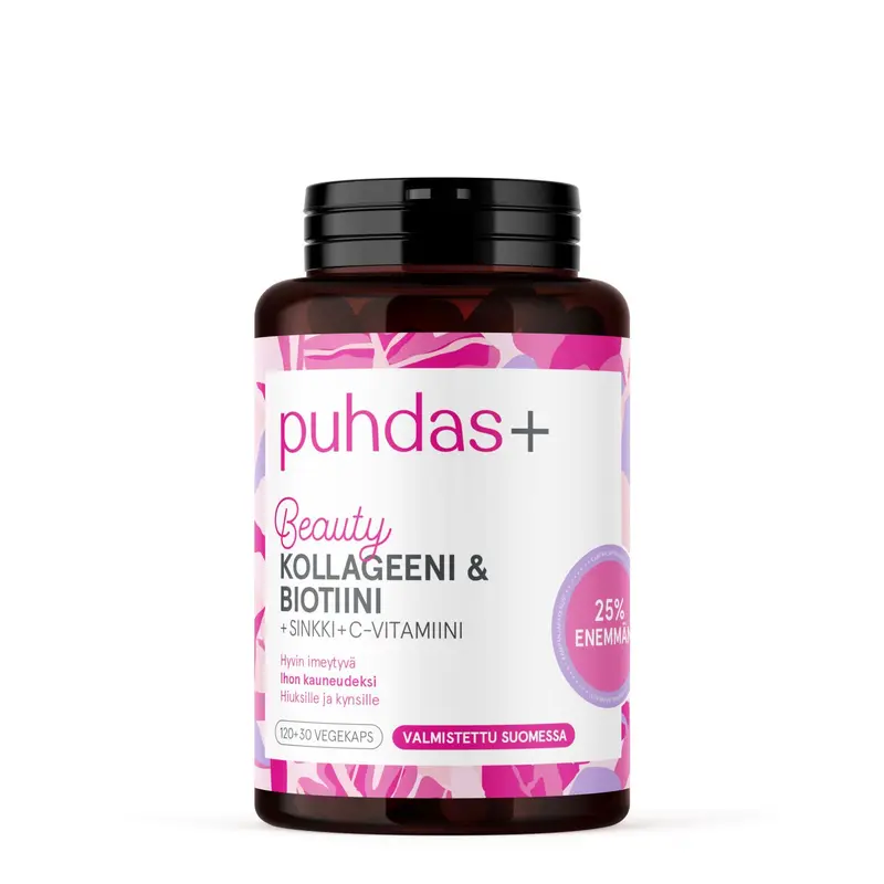 Kollageeni + biotiini -jättipakkaus, 150 kaps.