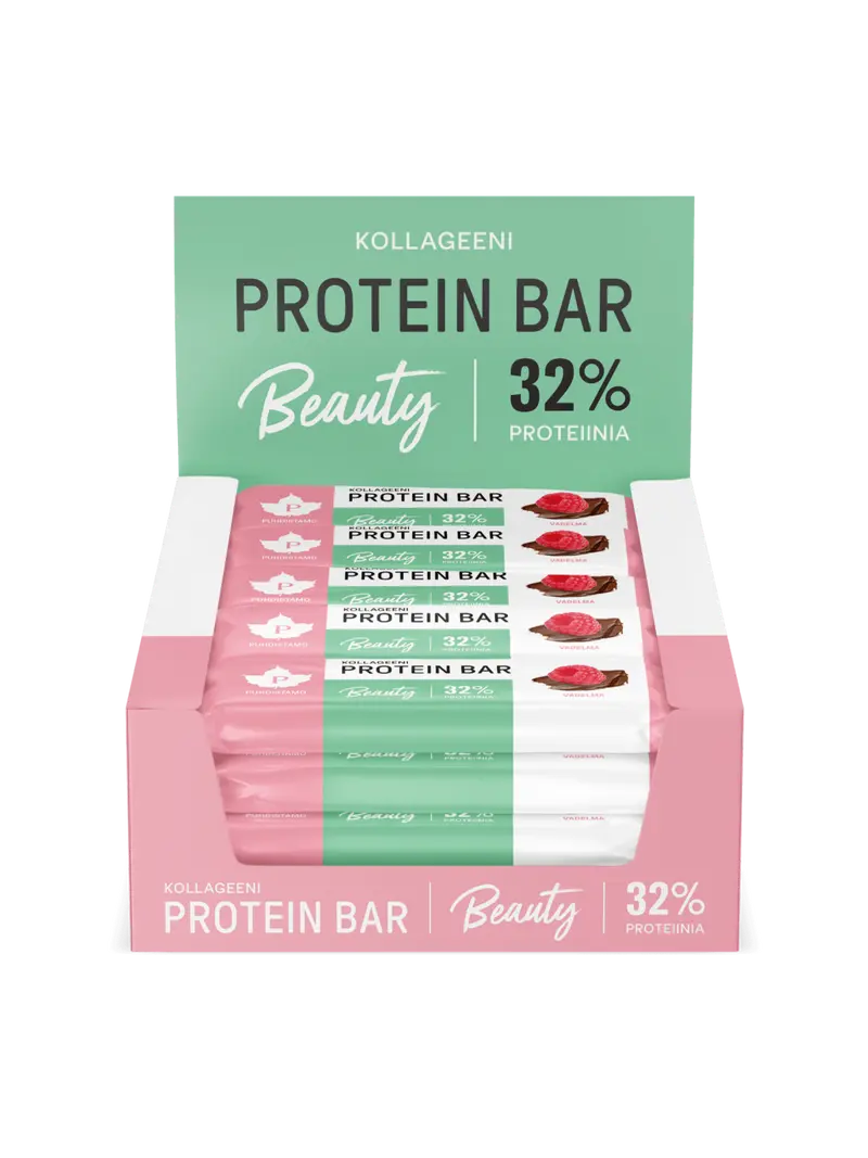 Kollageeni Protein Bar Vadelma - 30 g 24-pack