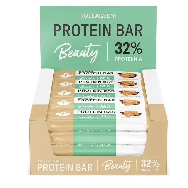 Kollageeni Protein patukka Suolainen karamelli 30g 24-pack, Puhdistamo