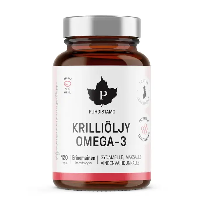 Krilliöljy Omega-3, 120 kaps