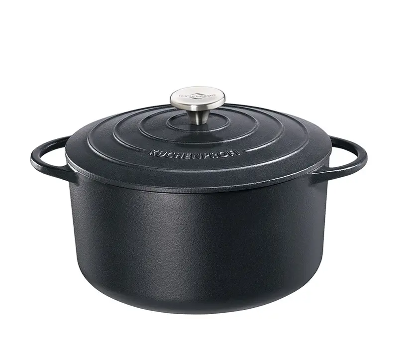 Küchenprofi Provence valurautapata pyöreä 26 cm/5,3 l musta