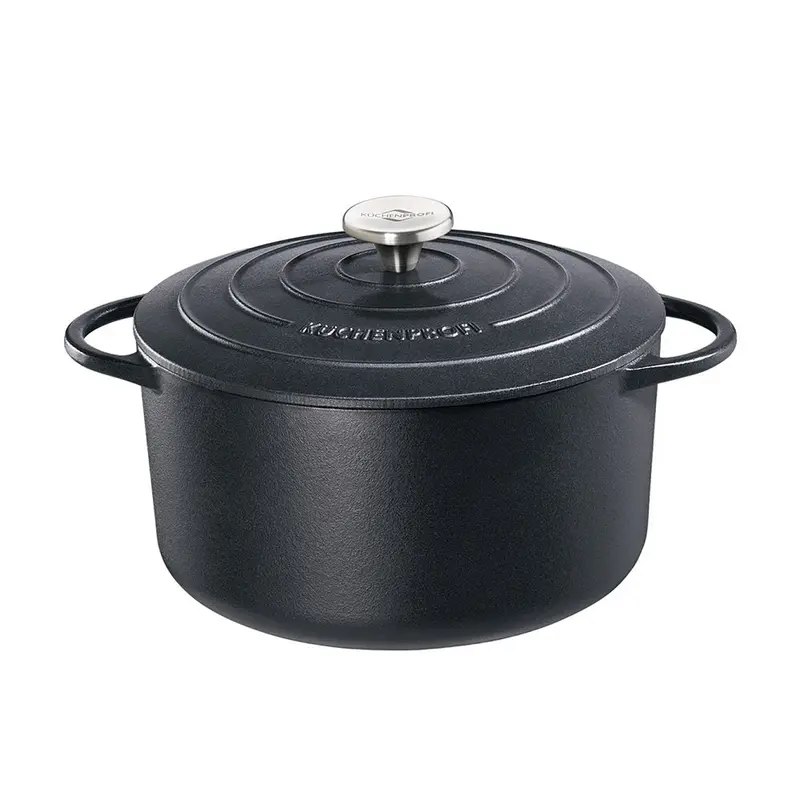 Küchenprofi Provence valurautapata pyöreä 28 cm/6,6 l musta