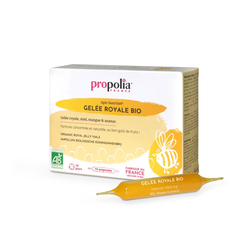 Kuningatarhyytelö -lasiampullit (royal jelly, gelee royal), 1 g