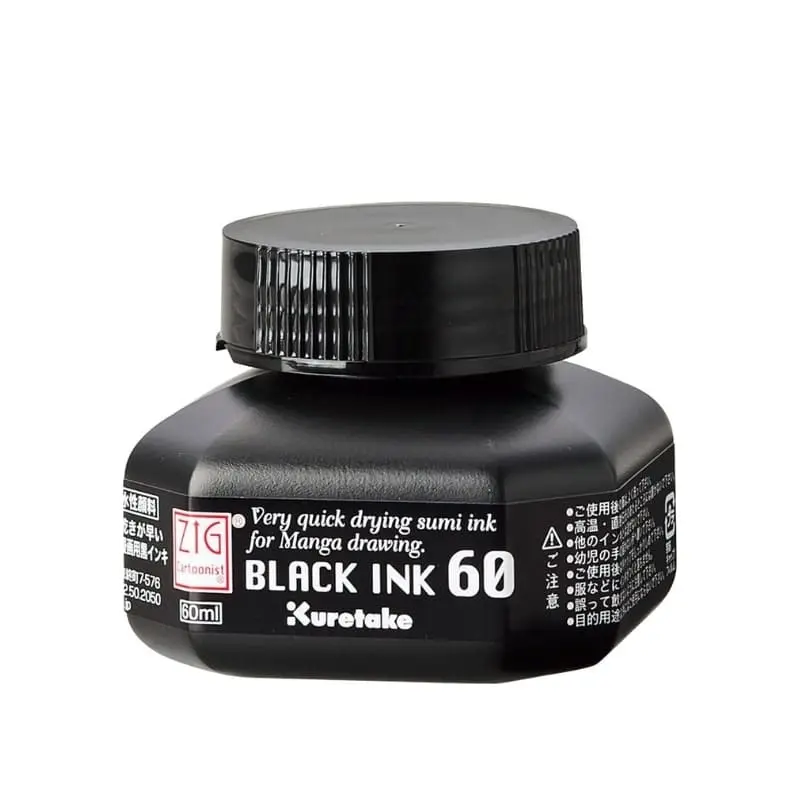 Kuretake ZIG musta muste 60ml