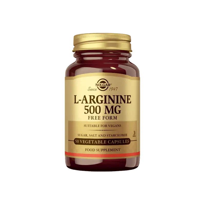 L-Arginiini 500mg 50 kaps, Solgar