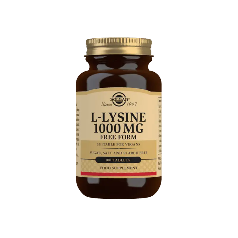L-Lysiini 1000mg 100 kaps, Solgar