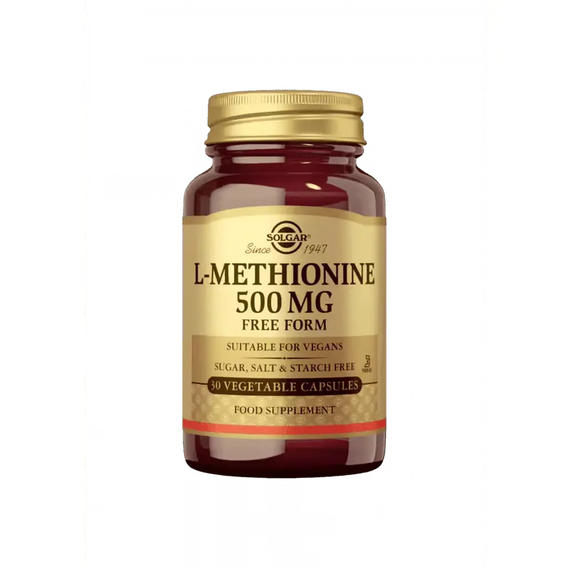 L-Metioniini 500mg L-Methionine 30 kaps, Solgar