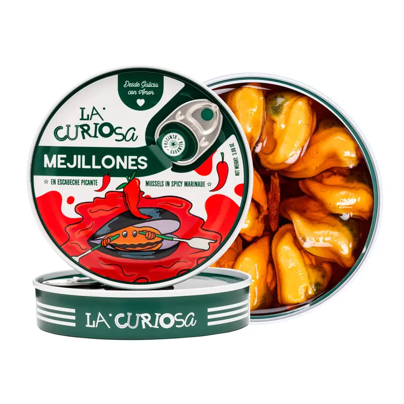 La Curiosa Tulisesti Marinoidut Sinisimpukat