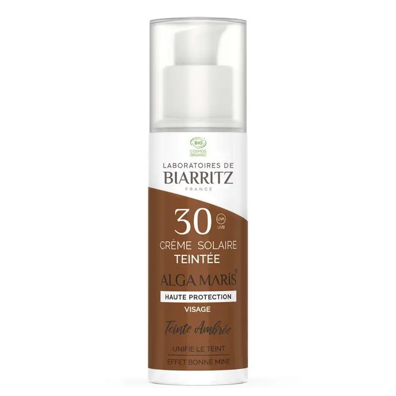 Laboratoires de Biarritz Alga Maris Sävyttävä Aurinkovoide Kasvoille SK30 Amber