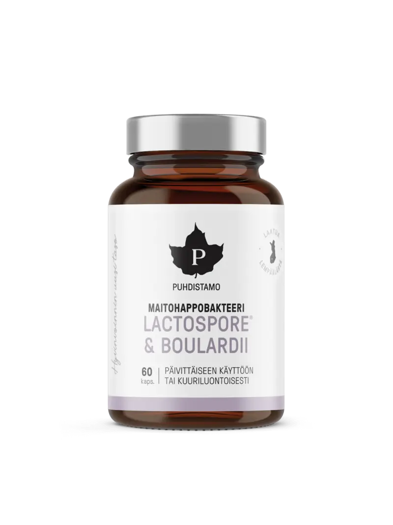 LactoSpore® & Boulardii Maitohappobakteeri - 60 kaps