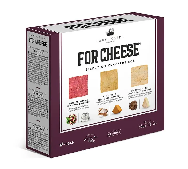 Lady Joseph For Cheese – Cracker-lajitelma juustoille 390g