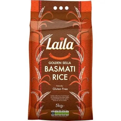 LAILA , BASMATI RICE GOLDEN SELLA 5KG