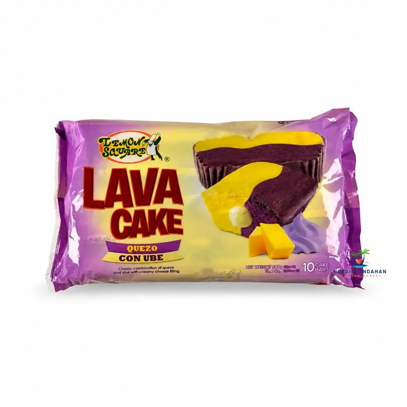Lemon Square Lava Cake Quezo con Ube 380g (10 x 38g)