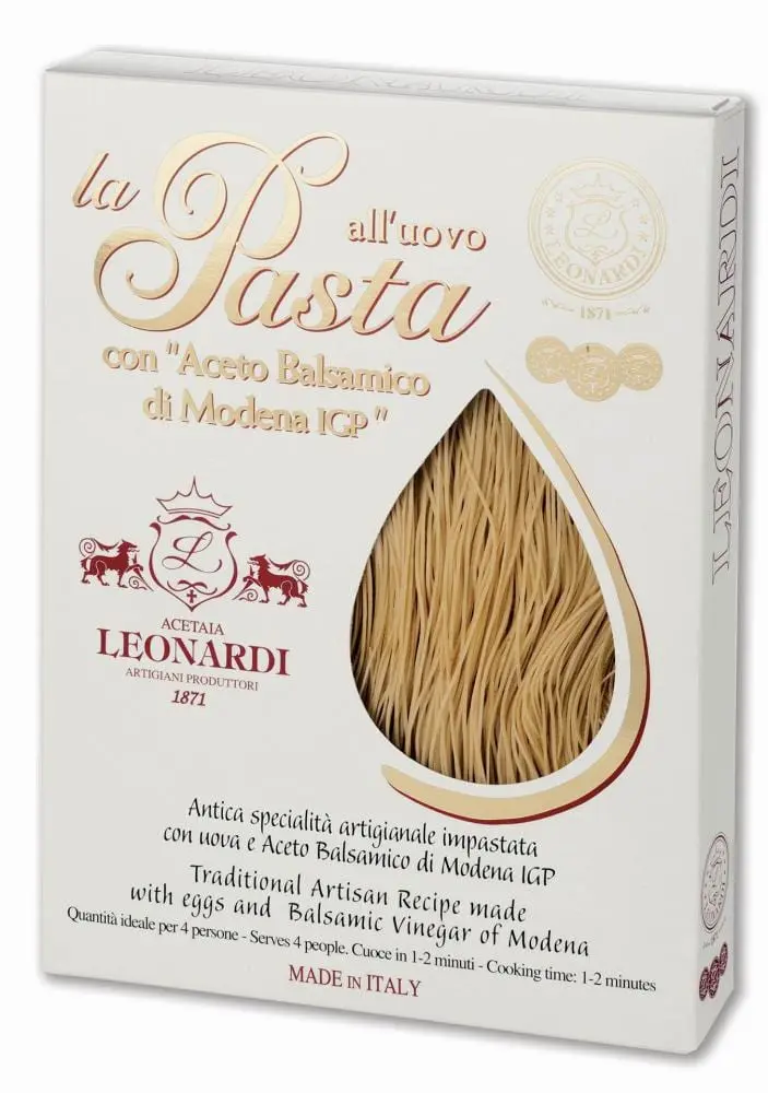 Leonardi Munapasta balsamicolla – Tagliolini, Balsamico di Modena IGP (250 g)