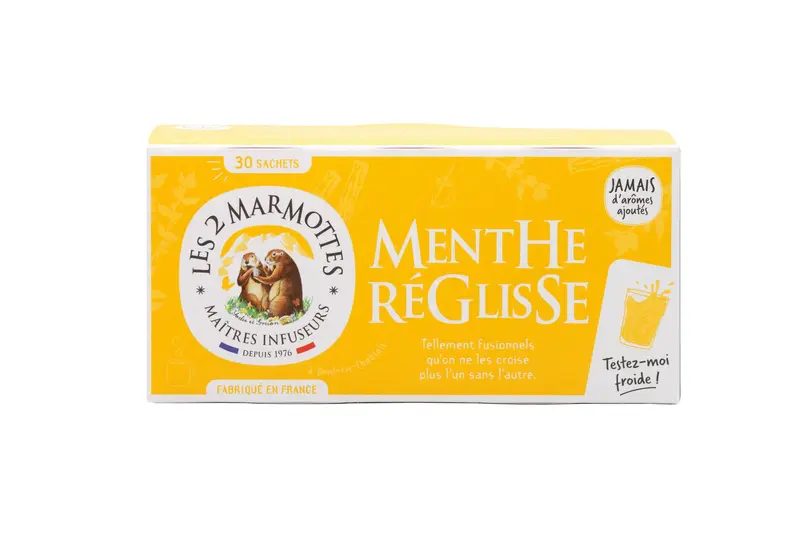 Les 2 Marmottes Menthe Reglisse Luomu Yrttitee (Parasta ennen 31.10.2026)