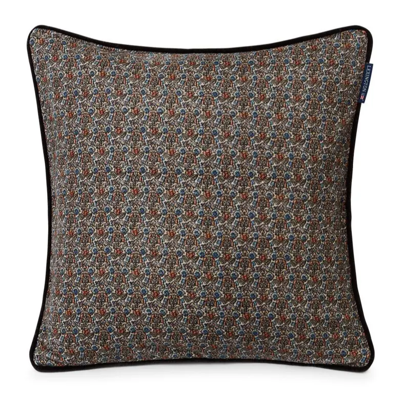 Lexington painettu tyynynpäällinen puuvillasamettia kukkakuviolla 50*50cm