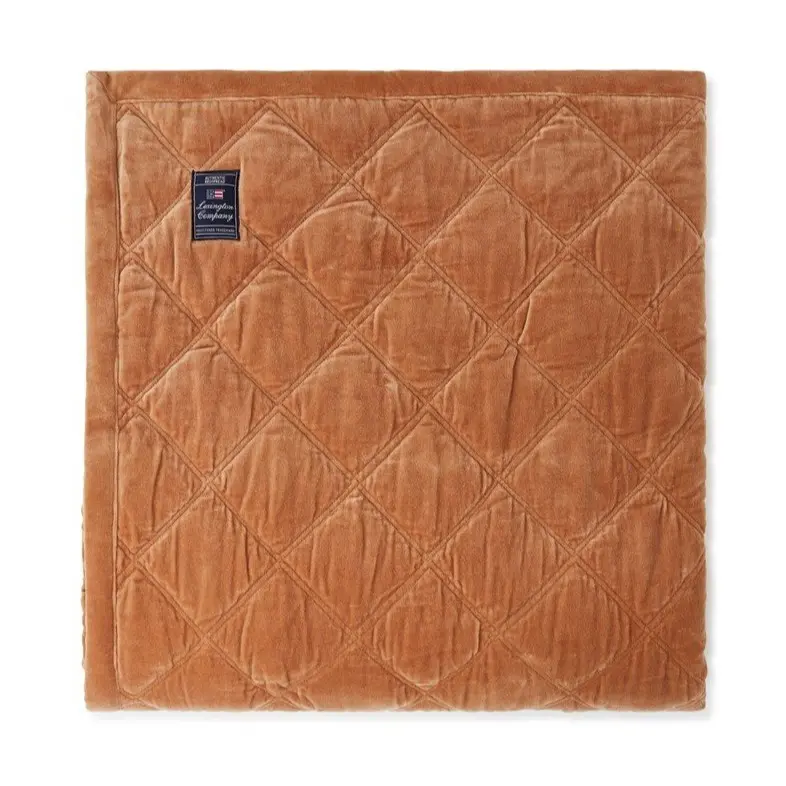 Lexington päiväpeitto puuvillasamettia 160*240cm, tumma beige