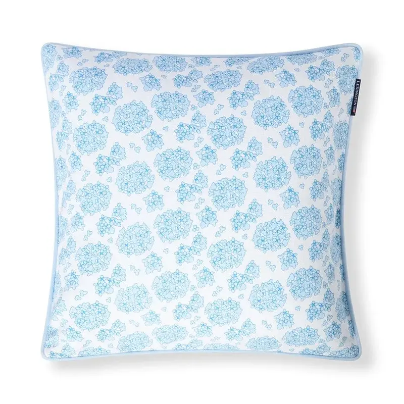 Lexington tyynynpäällinen kukkaprintillä luomupuuvillaa 50*50cm, vaaleansininen