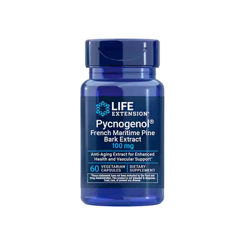 Life Extension Pycnogenol French Maritime Pine Bark Extract 60 kapselit