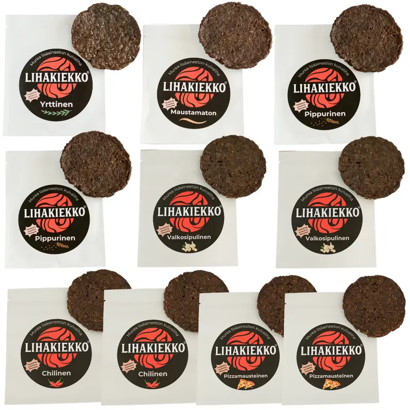 Lihakiekkopaketti 10 kpl