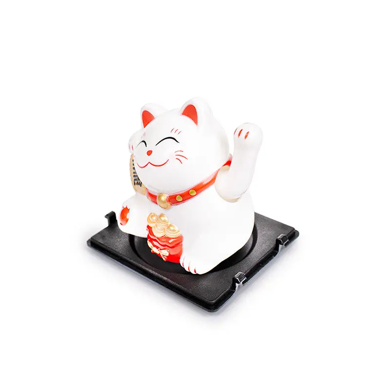Liikkuva Aurinkokennolla Toimiva Maneki Neko Kissa - Onni