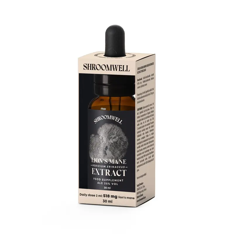Lion’s mane tinktuura, 30 ml - siiliorakas tinktuura