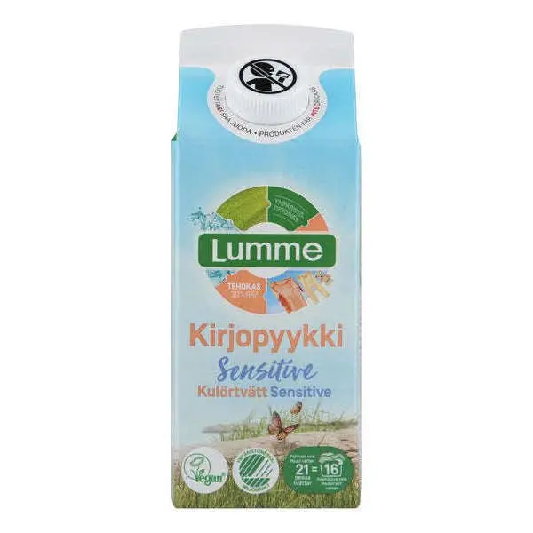 Lumme Kirjopyykki Pyykinpesuneste Sensitive