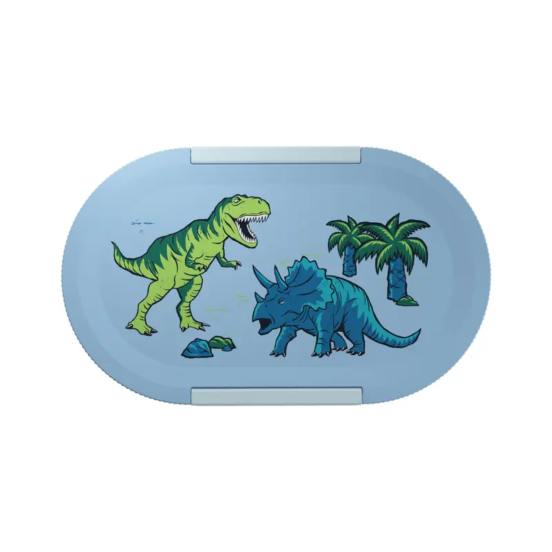 LUMO Kids Lunchbox - Lasten eväsrasia välipaloille, dinosaurus